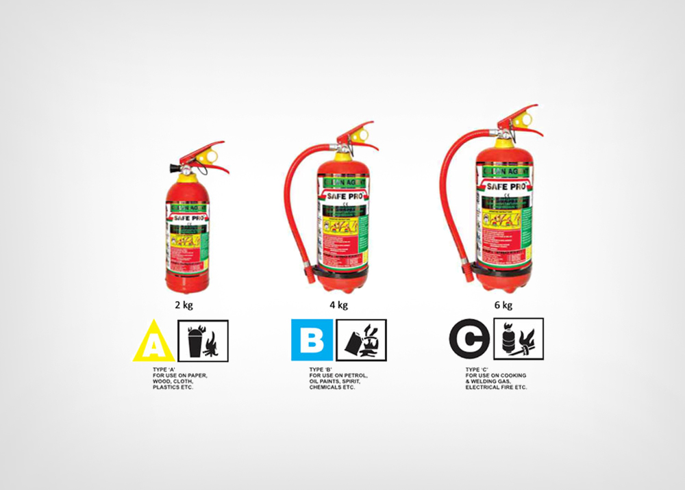 CLEAN AGENT TYPE FIRE EXTINGUISHER  2kg, 4kg, 6kg fire extinguishers