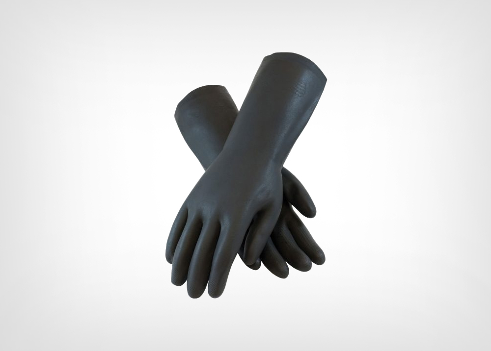 Neoprene Flocklined Chemical Resistant Gloves