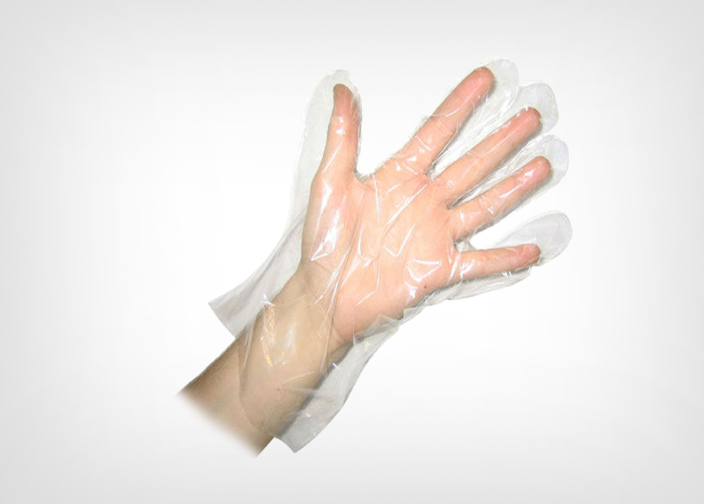 Disposable Transparent Polythene Gloves